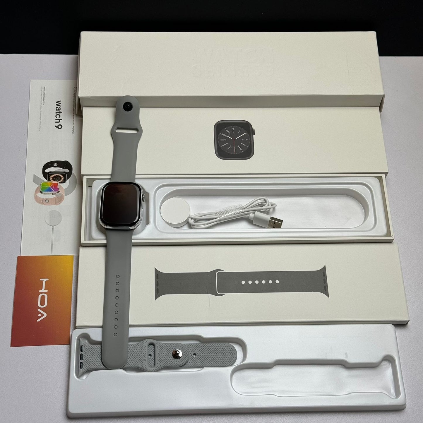 Series 9 Stainless Steel Smartwatch with Logo