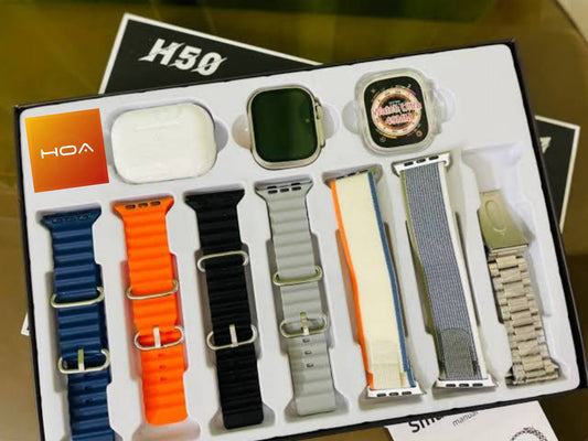 H50 Ultra Smartwatch 7 in 1 + Airpods